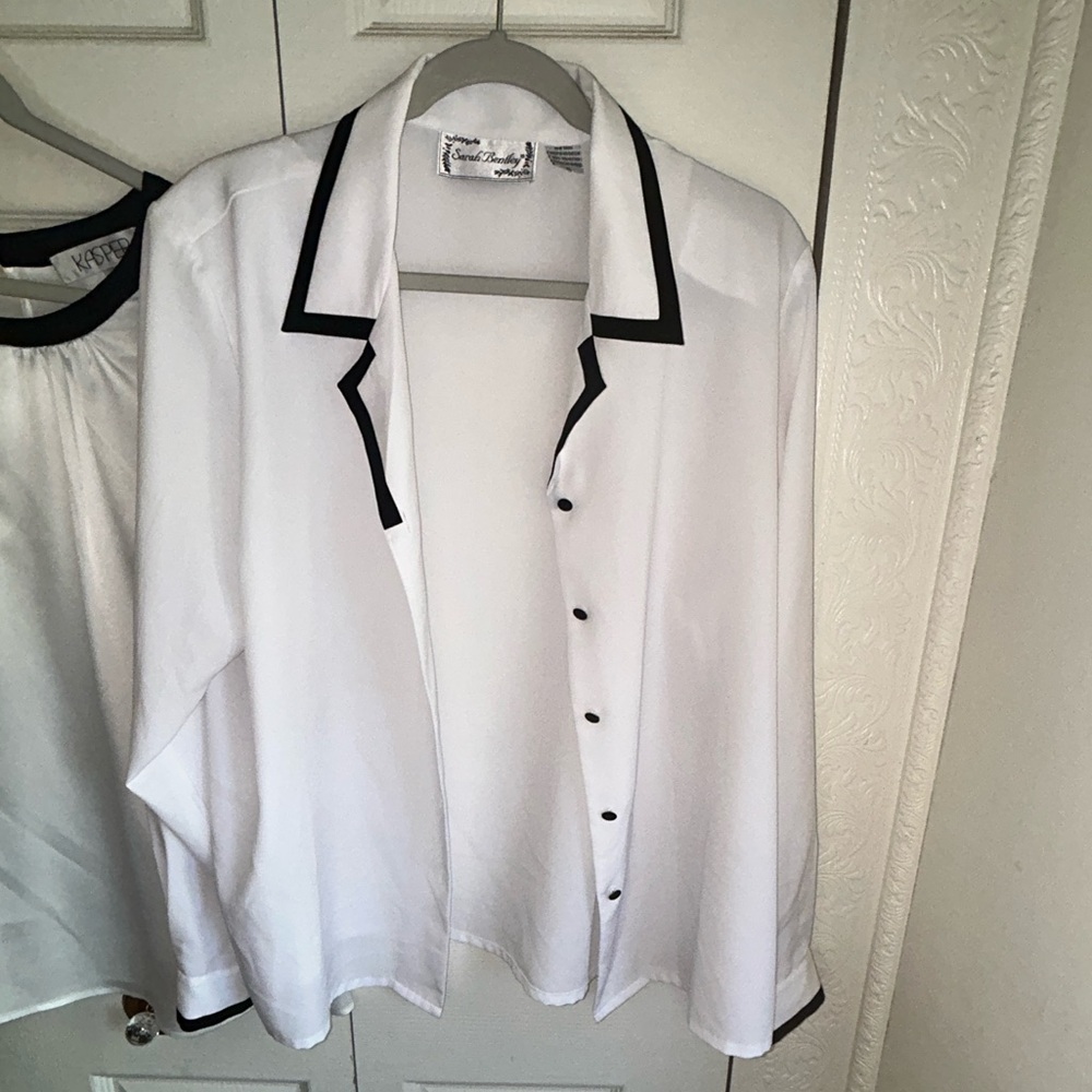 White and Black Men's Shirt